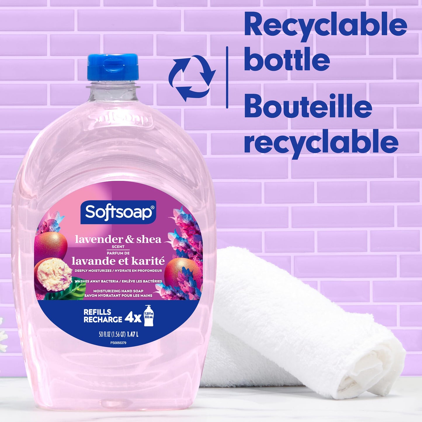 Softsoap Deeply Moisturizing Liquid Hand Soap Refill, Lavender & Shea Butter - 50 Fl. Oz
