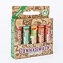 CannaSmack Vegan Hemp Lip Balm - 5 Flavors Included - Soothe, Moisturize, Hydrate, Protect, & Nourish Dry Chapped or Irritated Lips - Made with Hemp