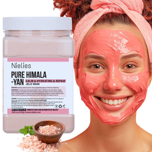 Nielies Jelly Mask For Facials, Vajacial Jelly Mask, Face Mask For Instant Hydration, Vegan Peel Off Face Mask, For Cleaning, Calming (Pure Himala