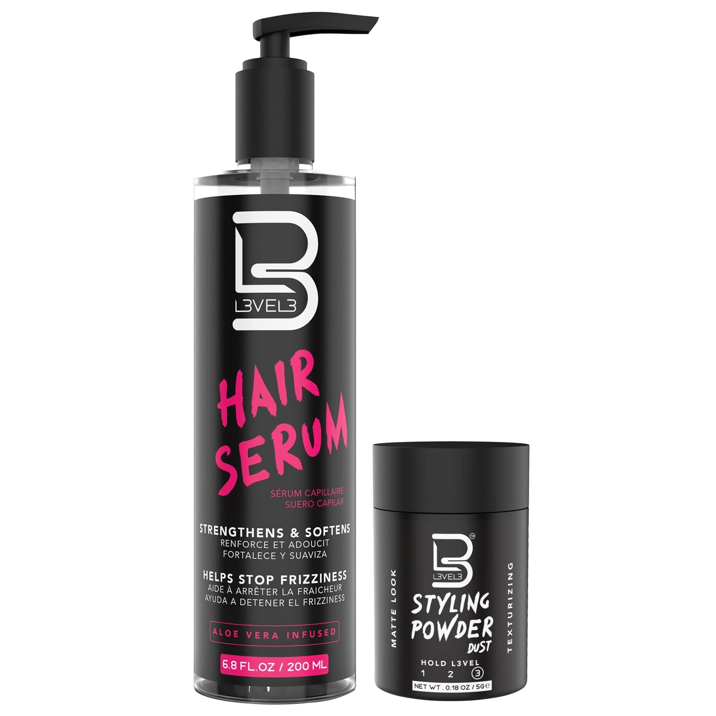 L3 Level 3 Hair Serum - Repairs your Damaged Hair - Softens and Smoothing - Level Three Hair Smoothing Serum - Reduces Frizziness (Sample Powder