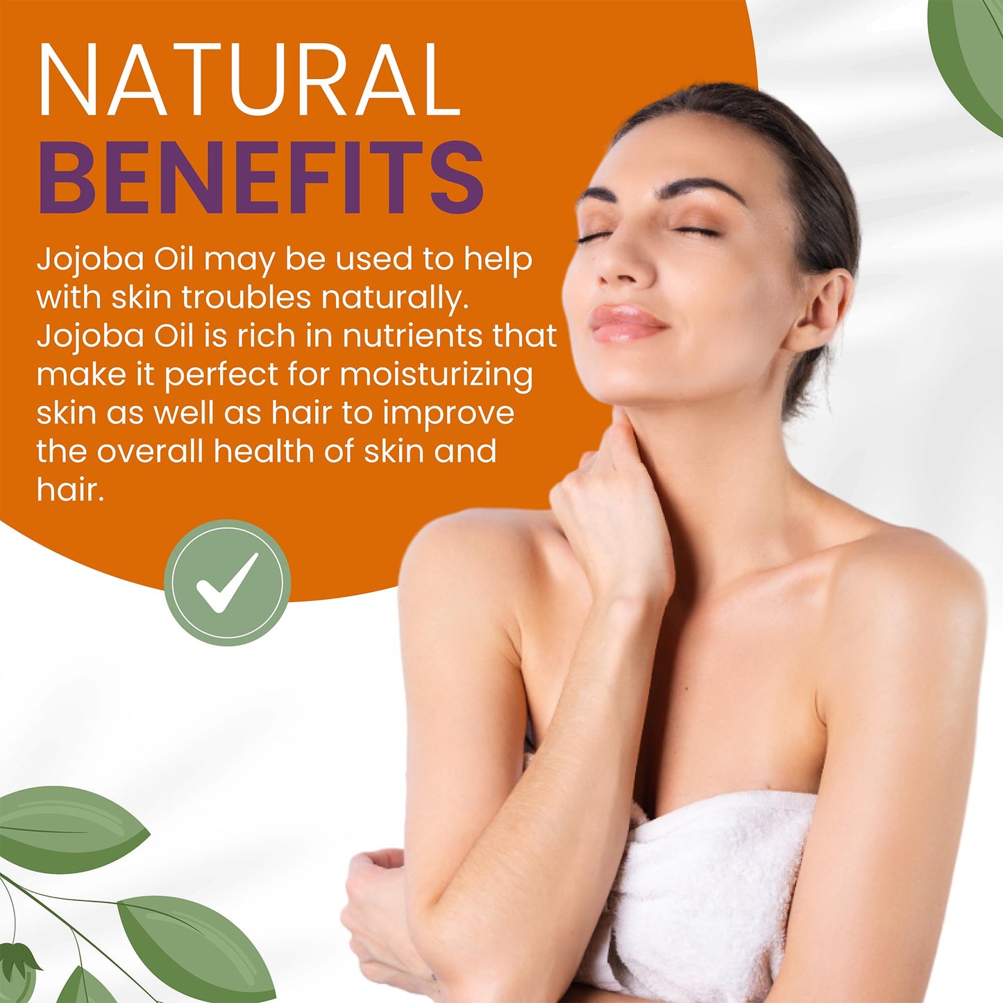 Cocojojo Jojoba Oil Organic, Jojoba Oil for Hair Growth for Skin, Face, 100% Pure Natural, Cold Pressed, Deep Moisturizing Anti-Aging, Essential Oils