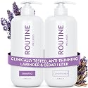 Routine Wellness 1 Liter Anti-Thinning Volumizing Shampoo and Conditioner Set for Thinning Hair & Hair Loss - Grow Your Confidence with Biotin & DHT