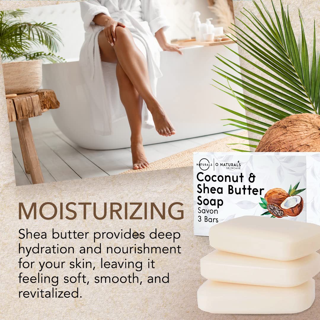 O NATURALS 3-Pack Organic Soap Bar 4oz each-100% Vegan Cold Process Body Wash Scented Premium Handmade Soap - Natural Soaps for Men Women, Face, Body Beauty and Personal Care O NATURALS
