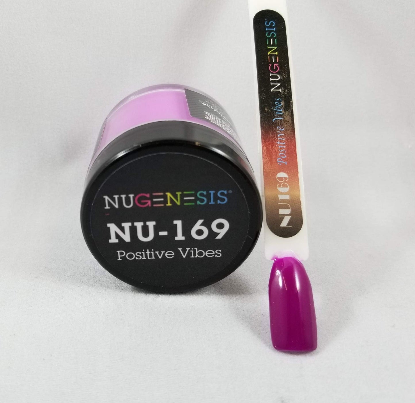 NuGenesis Nail Dipping Powder Color 1.5oz/43g Jar - (NU169 POSITIVE VIBES) Beauty & Personal Care Nugenesis