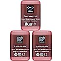 One With Nature Dead Sea Salt Sandalwood Soap 7oz 3-Pack - Purifying and Exfoliating Soap Bar with Dead Sea Minerals and Sandalwood for Face & Body