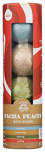 PACHA SOAP Pacha Peaces Holiday Froth Bomb Collection, 8 OZ