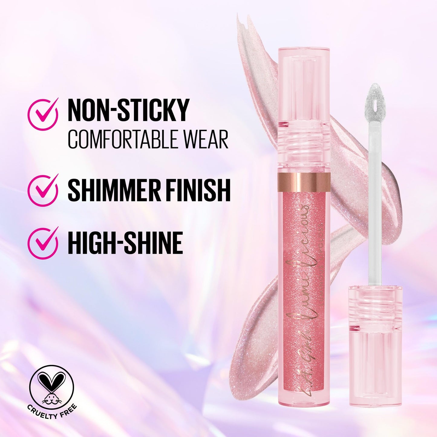L.A. Girl Lumilicious Lip Gloss, Peach GLG941