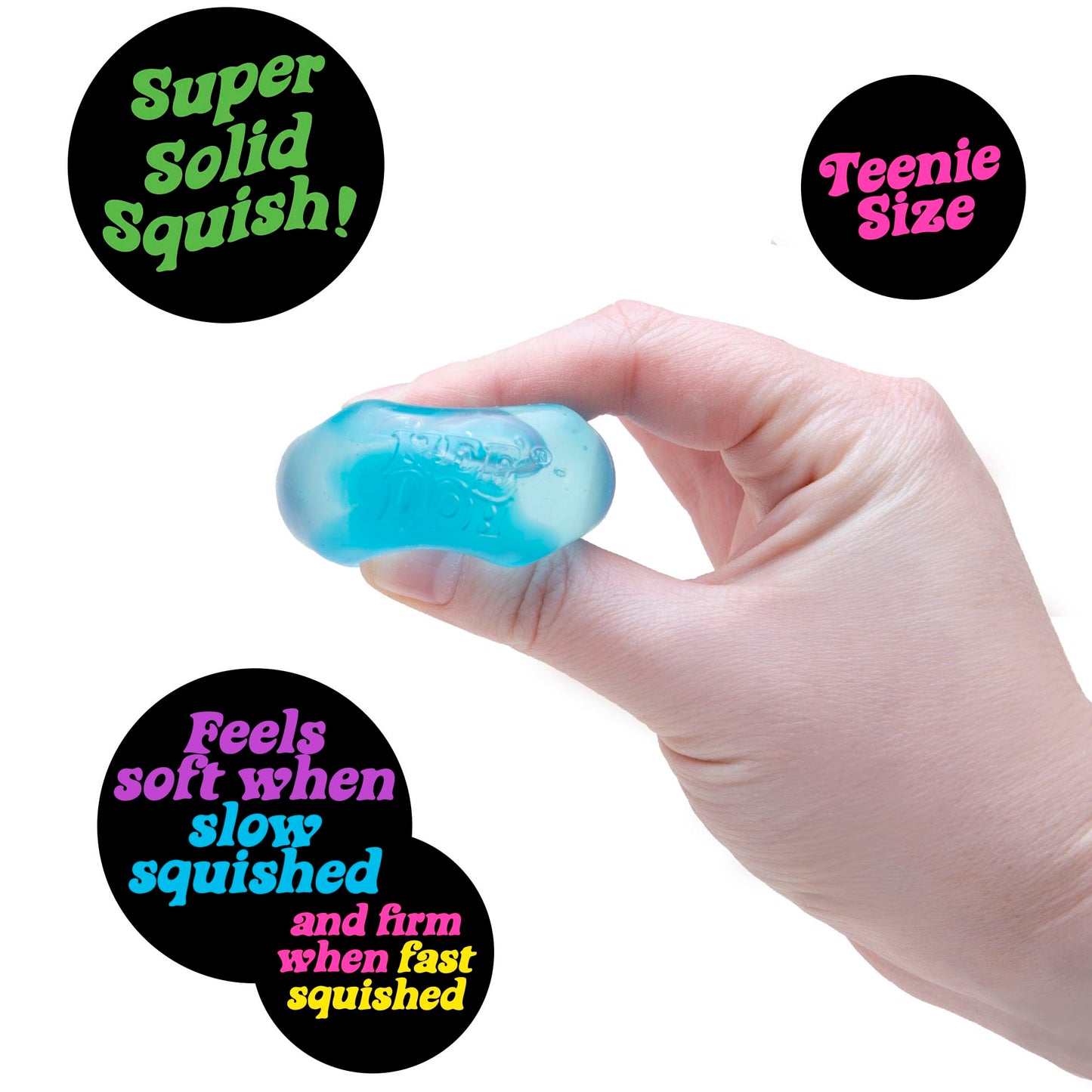 Schylling NeeDoh Nice Ice Baby - Sensory Squeeze Toy - Super Solid Squish - 1.25" Wide - Color May Vary (Pack of 1)