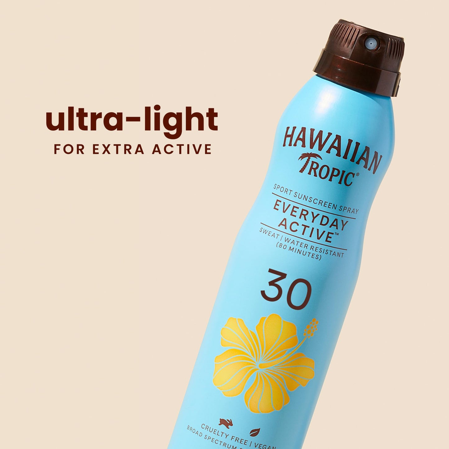 Hawaiian Tropic Island Sport Sunscreen Spray, Clear Coconut, 6 Ounce