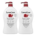 Lovercare Goat's Milk Body Wash Shower Cream 40.7oz/1200ml - Rose Hip Seed Oil