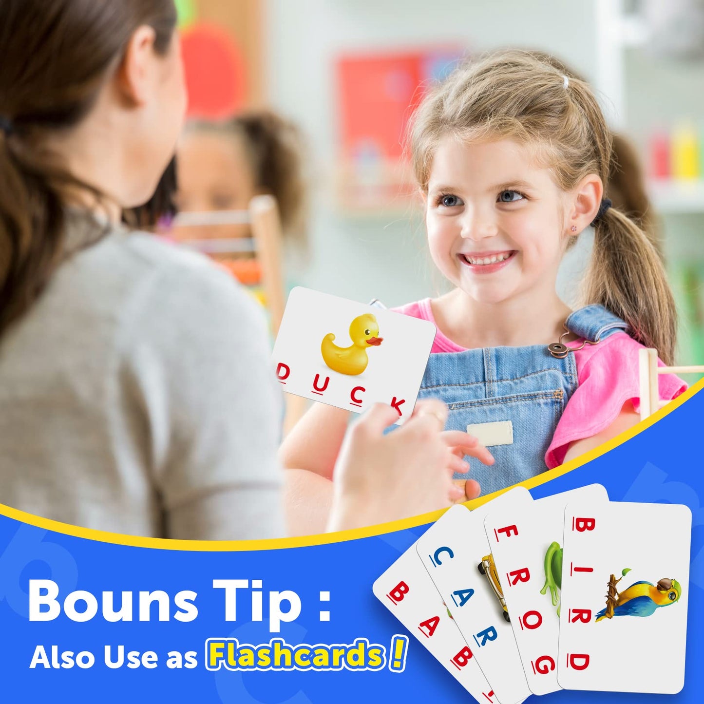 LIWIN LET’S GO! Matching Letter Game – Fun Learning Toy for Kids Ages 3–8, Educational Spelling Game & Birthday Gift for Boys & Girls, Blue