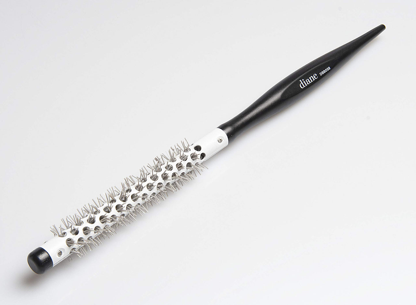 Diane Small Thermal Hair Brush for Blow Drying Curly Hair, Mini Round Wood Brush, 3/8"