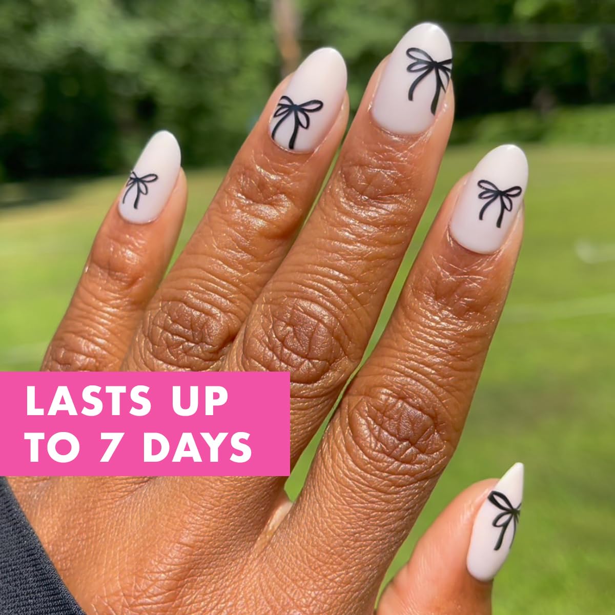 Olive & June Classic Super Stick Mani Press On Nails | No Glue Needed | 32 Tab Nails 16 Sizes | Non-Toxic Tabs Easy On-Off Non-Damaging Realist Look | Beauty & Personal Care Olive & June