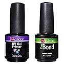 Cacee Nail Primer Duo Set for Acrylic Nails, UV Gel Primer & Pro Bond 0.5 oz, Low Odor, Polish for UV/LED, Use Color Gel Polish & Acrylics, Protect