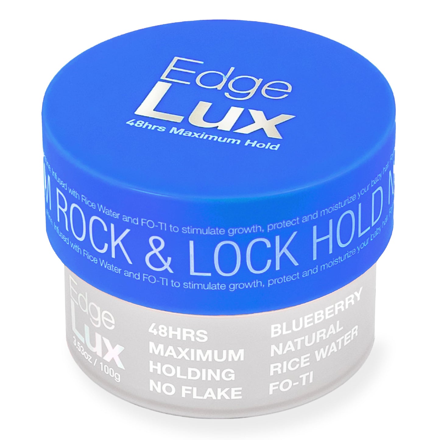 Lux Collection Edge Control Gel for 4C Hair - 48 Hour Maximum Hold Edge Control, Edge Lux with Castor Oil, Keratin & Biotin, Non-Flaking Styling Gel