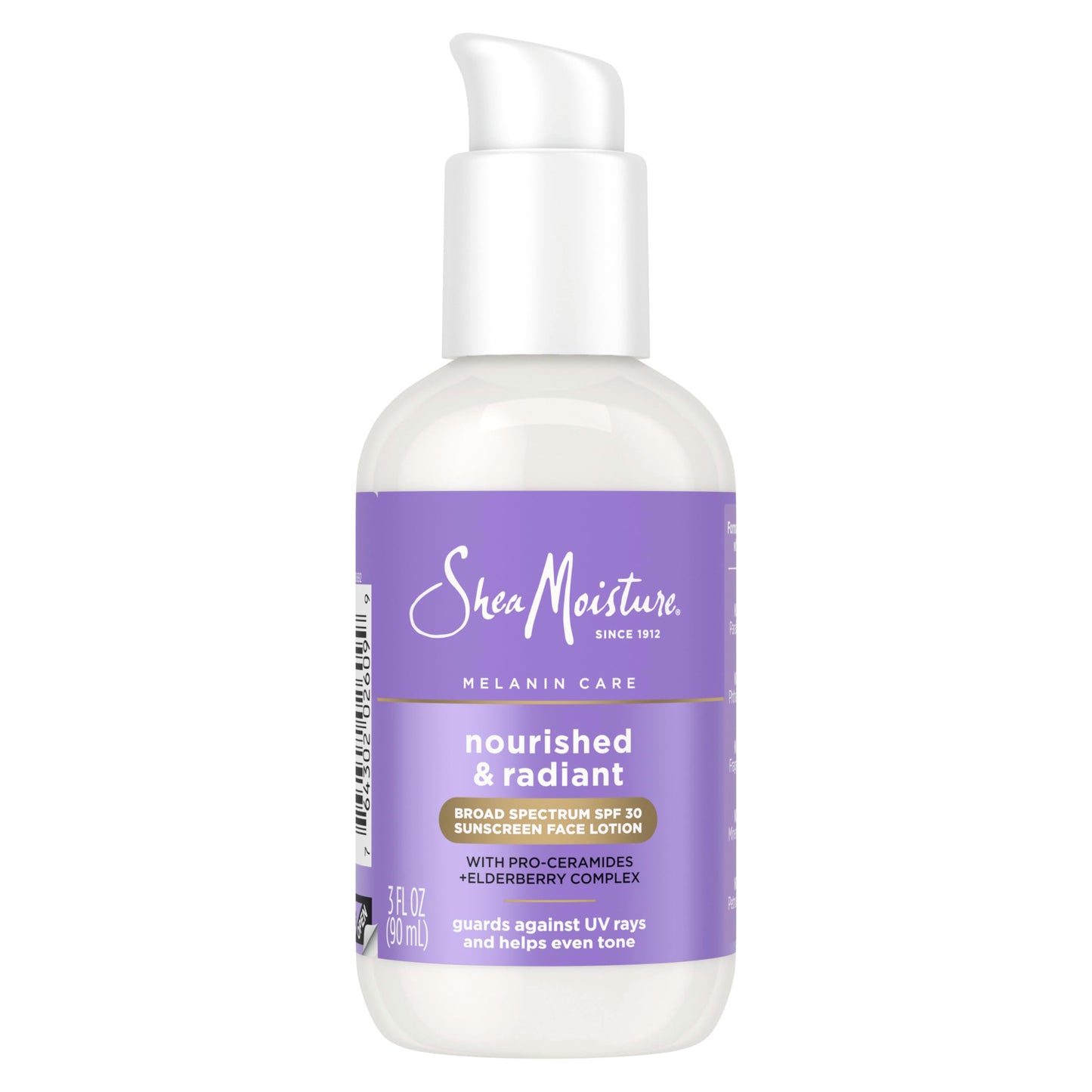SheaMoisture Melanin Care Broad Spectrum SPF 30 Sunscreen Face Lotion Nourished & Radiant for Protection Against UV Rays & Even Tone