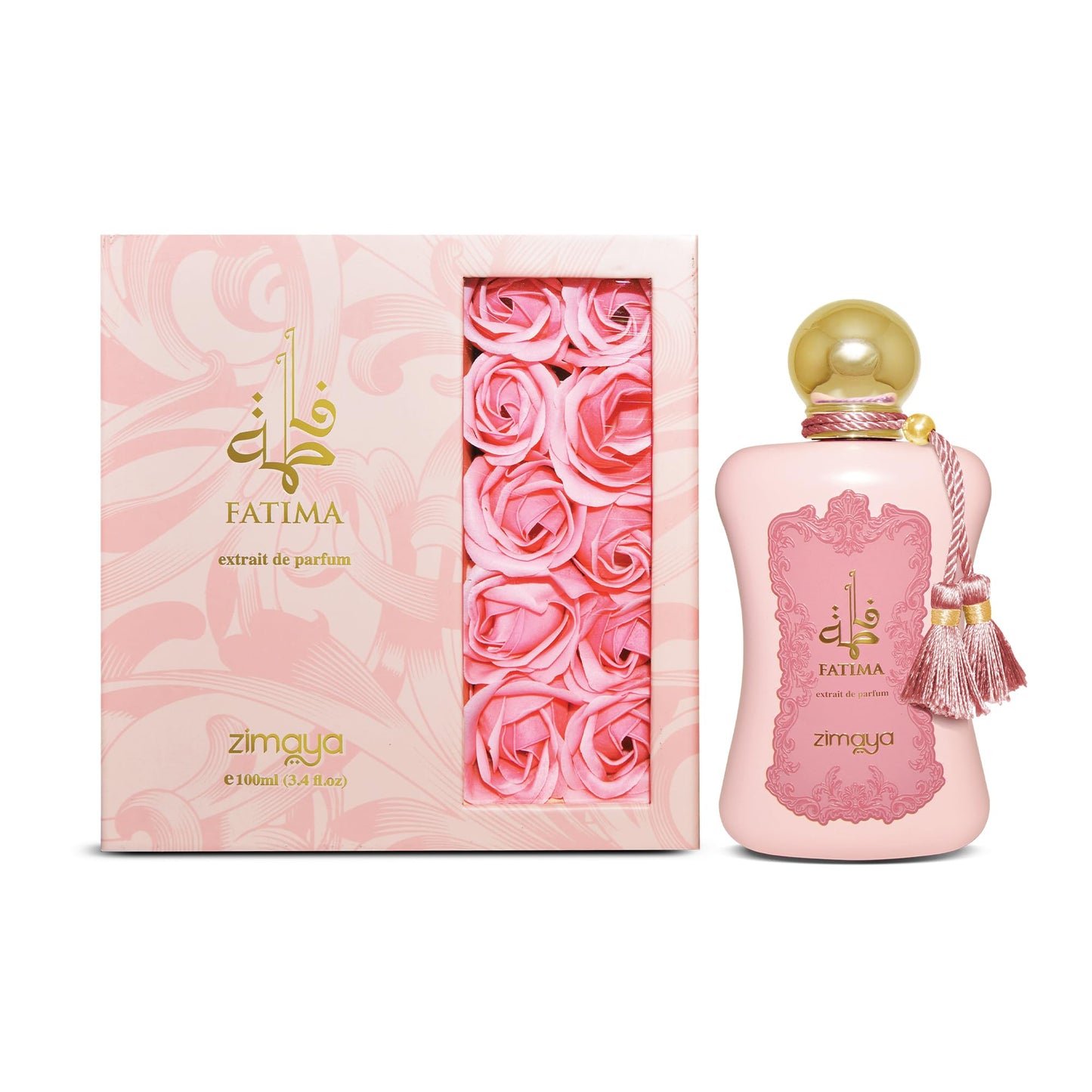 Zimaya Fatima Pink Pour Femme Eau De Parfum, 3.4 Fl. Oz