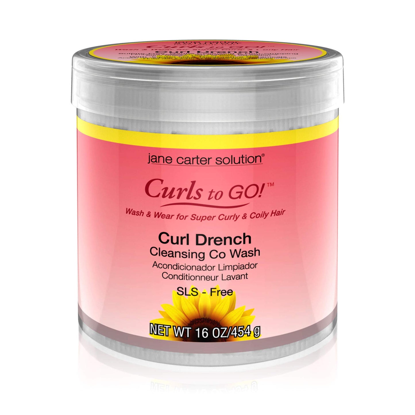 Jane Carter Solution Curl Drench Cleansing Co-Wash (16oz) - Hydrating, Nourishing, Reduce Frizz