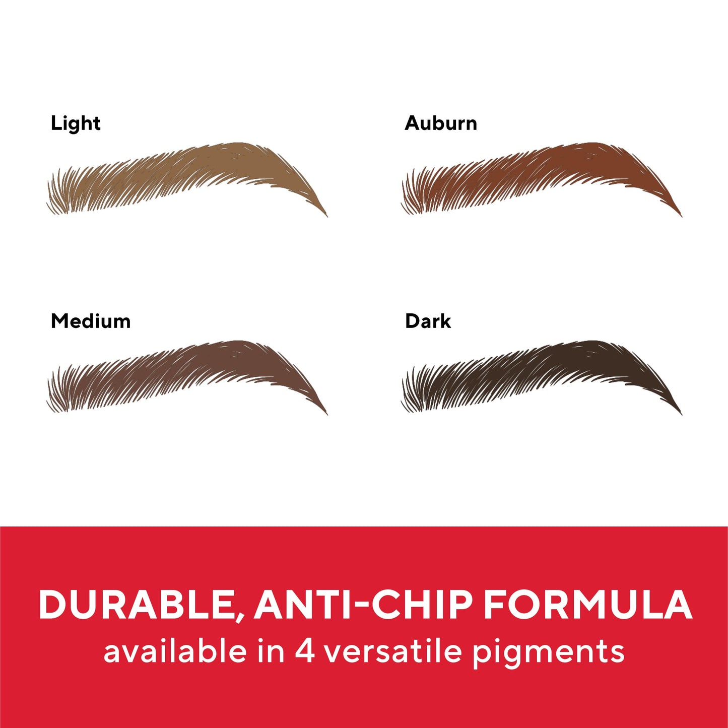 Mirabella Ultra Fine Brow Pencil, Anti-Chip Waterproof Eyebrow Pencil - Smudgeproof, Blendable & Retractable Eyebrow Pencil to Define and Fill