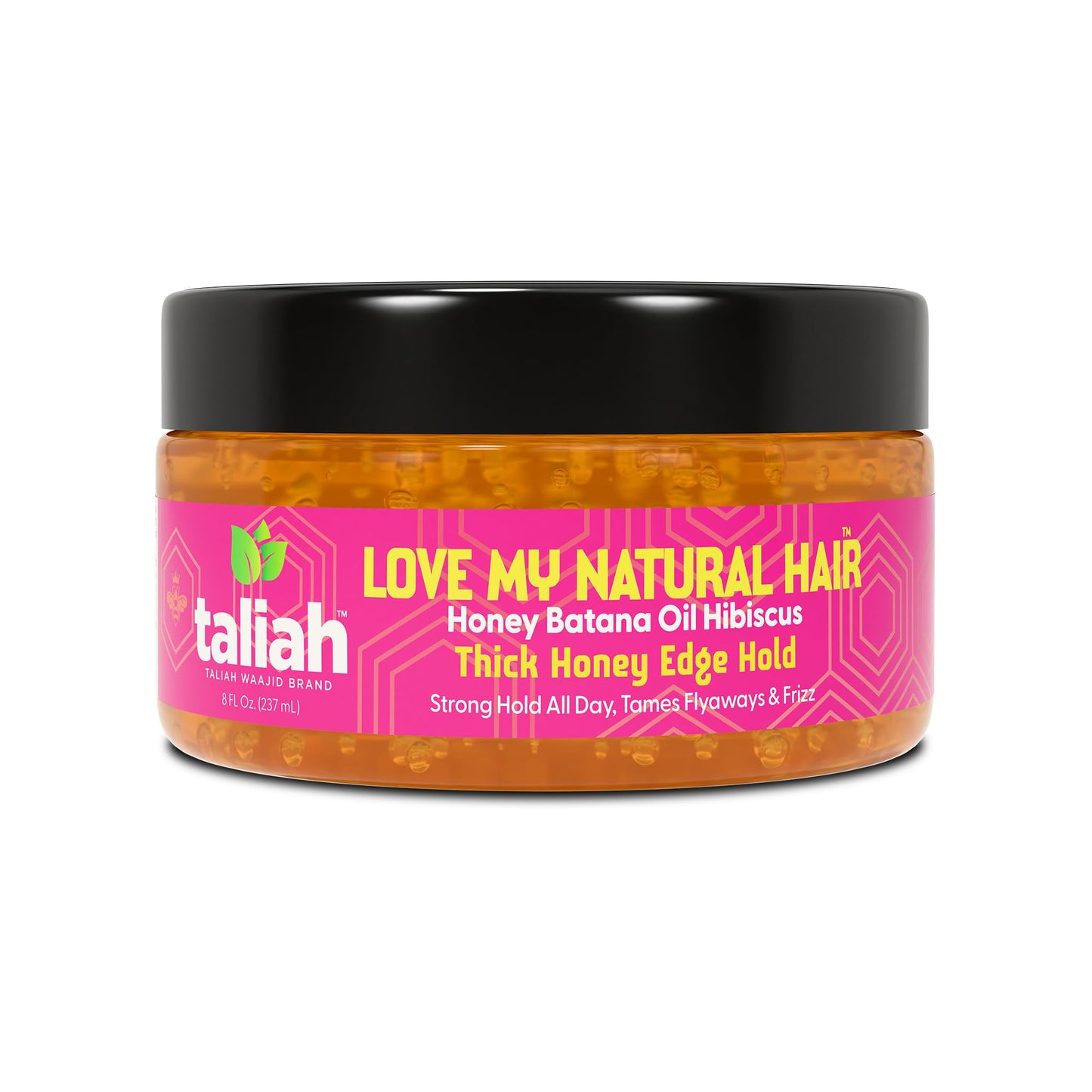 Taliah Waajid Love My Natural Hair Thick Honey Edge Hold 8oz - Extra Hold Edge Control with Honey - Non-Flaking, Moisturizing, Long-Lasting Hold
