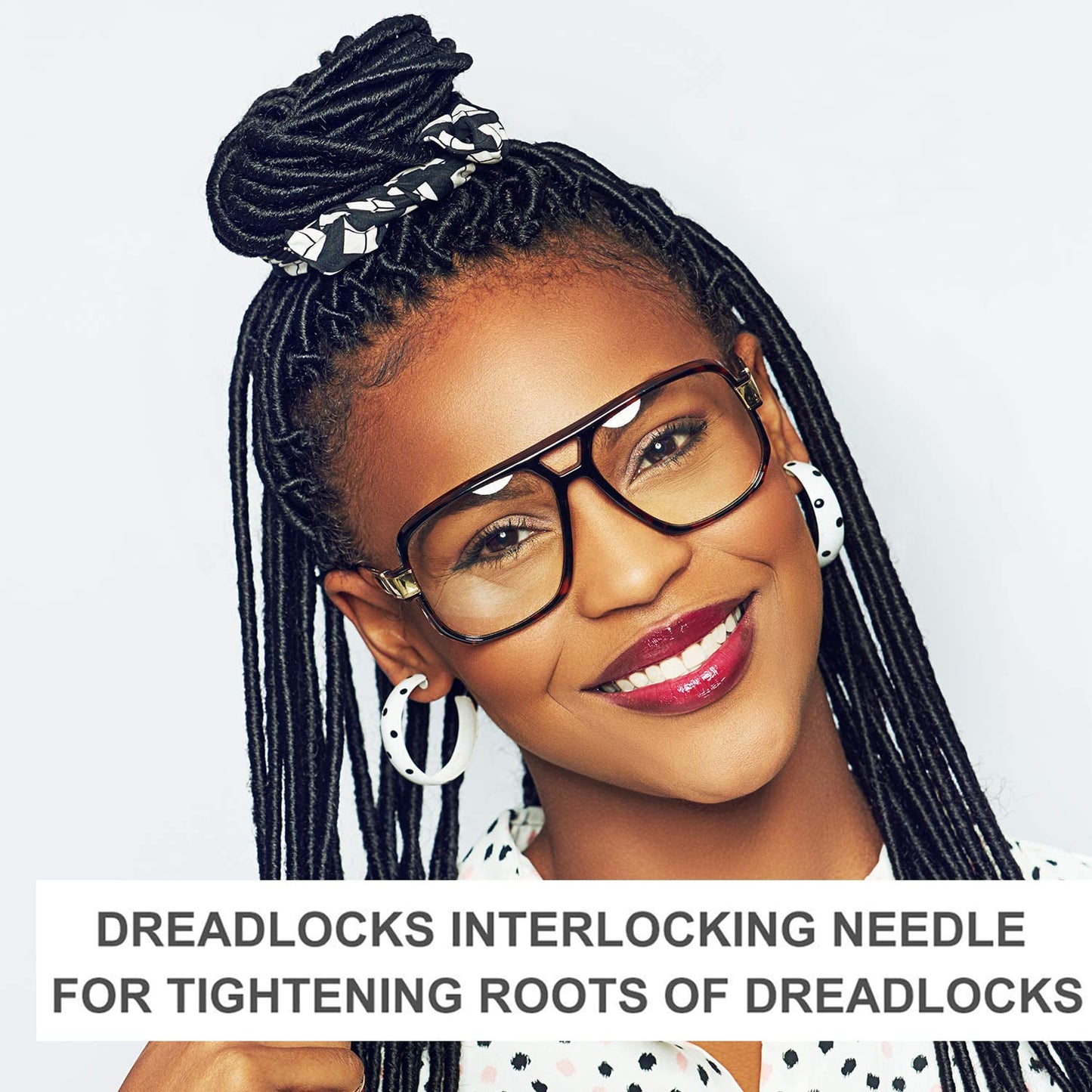 FFNIU 3Pcs Dreadlocks Tools, Interlocking Tools for Locs, Sisterlock and Dreadlocks Starter Tightening Accessories for Dreads. Easy Locking Needle