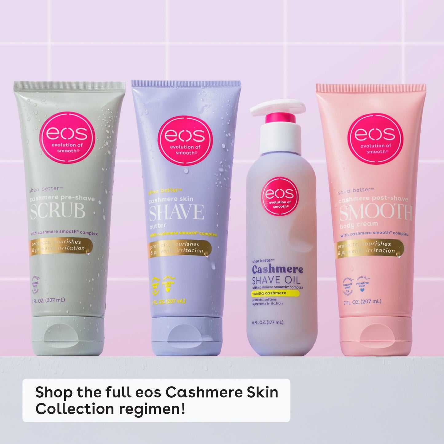 eos Cashmere Skin Collection Shave Butter - Vanilla Cashmere, Non-Foaming Moisturizing Shave Cream to Prevent Razor Burn, 7 fl oz Beauty and Personal Care eos