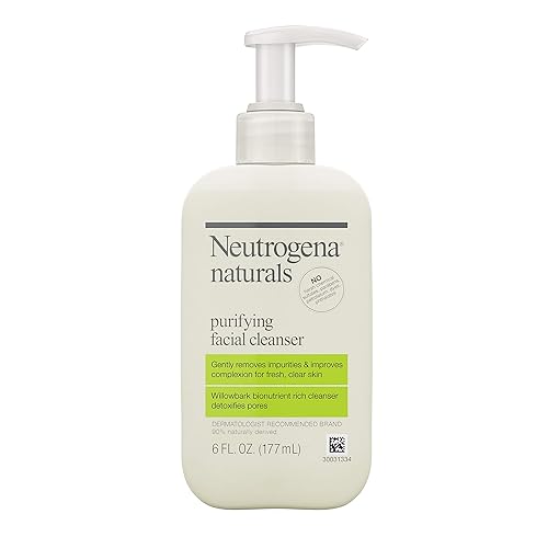 Neutrogena Naturals Purifying Daily Facial Cleanser with Natural Salicylic Acid from Willowbark Bionutrients, Hypoallergenic, Non-Comedogenic