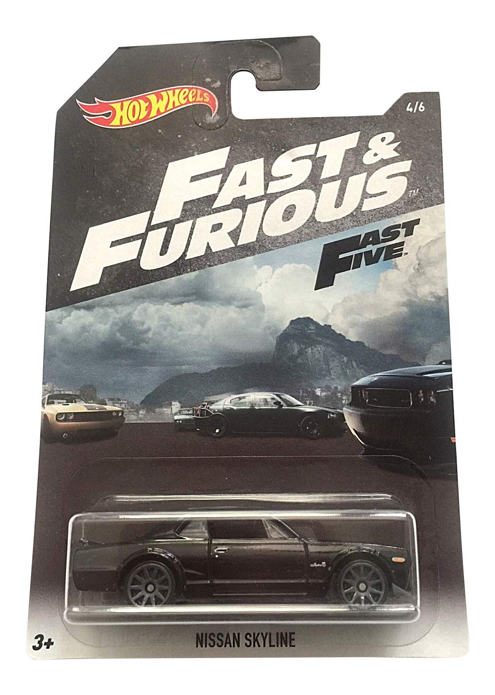 Hot Wheels Fast & Furious Bundle of 6 Cars from Fast & Furious, 2 Fast 2 Furious, Fast 5, The Fate of The Furious Movies