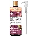 Dr. Jacobs Naturals Castile Rose All-Natural Body Wash for Moisturizing Dry and Sensitive Skin Shampoo with Plant-Based Ingredients Gluten
