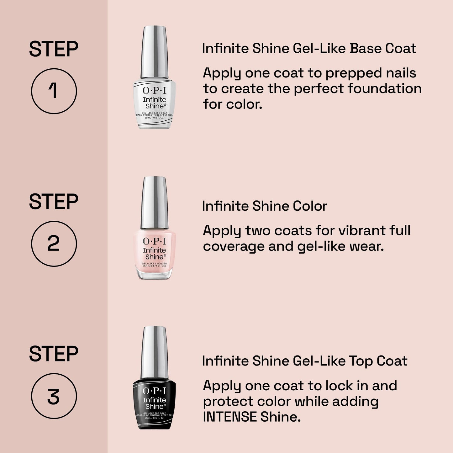 OPI Infinite Shine Bubble Bath | Sheer Nude Pink Crème Long Wear Gel Like Nail Polish | Vegan, Long Lasting, Streak Free Beauty and Personal Care OPI