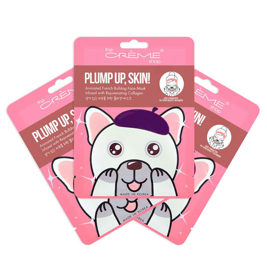 The Crème Shop Plump Up, Skin! Animated Face Mask - Korean Collagen Face Mask to Improve Fine Lines and Wrinkles for a Firm, Vibrant Complexion