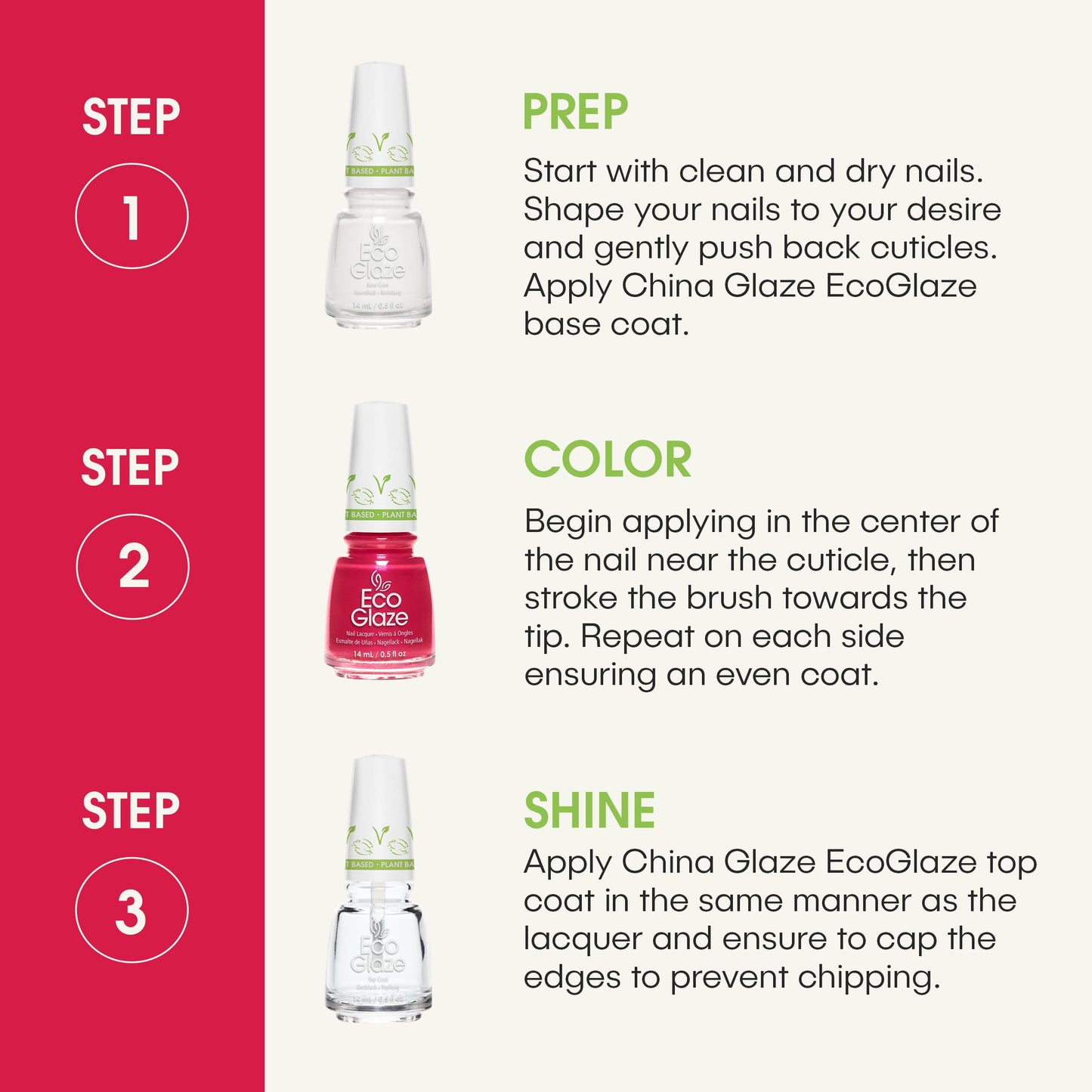 China Glaze EcoGlaze Nail Lacquer, Botanika, 0.5oz / 14mL Beauty & Personal Care China Glaze