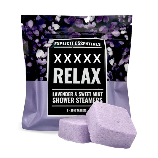 Explicit Essentials B Relax Shower Steamers - Lavender Mint Aromatherapy Shower Steamers for Relaxation & Stress Relief - Spa Shower Gift Beauty and Personal Care Explicit Essentials