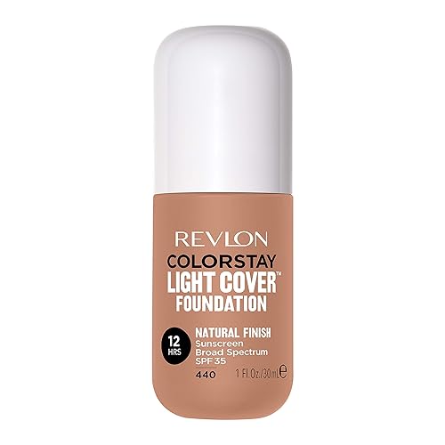 Revlon ColorStay Light Cover Liquid Foundation, Hydrating Longwear Weightless Makeup with SPF 35, Light-Medium Coverage for Blemish, Dark Spots