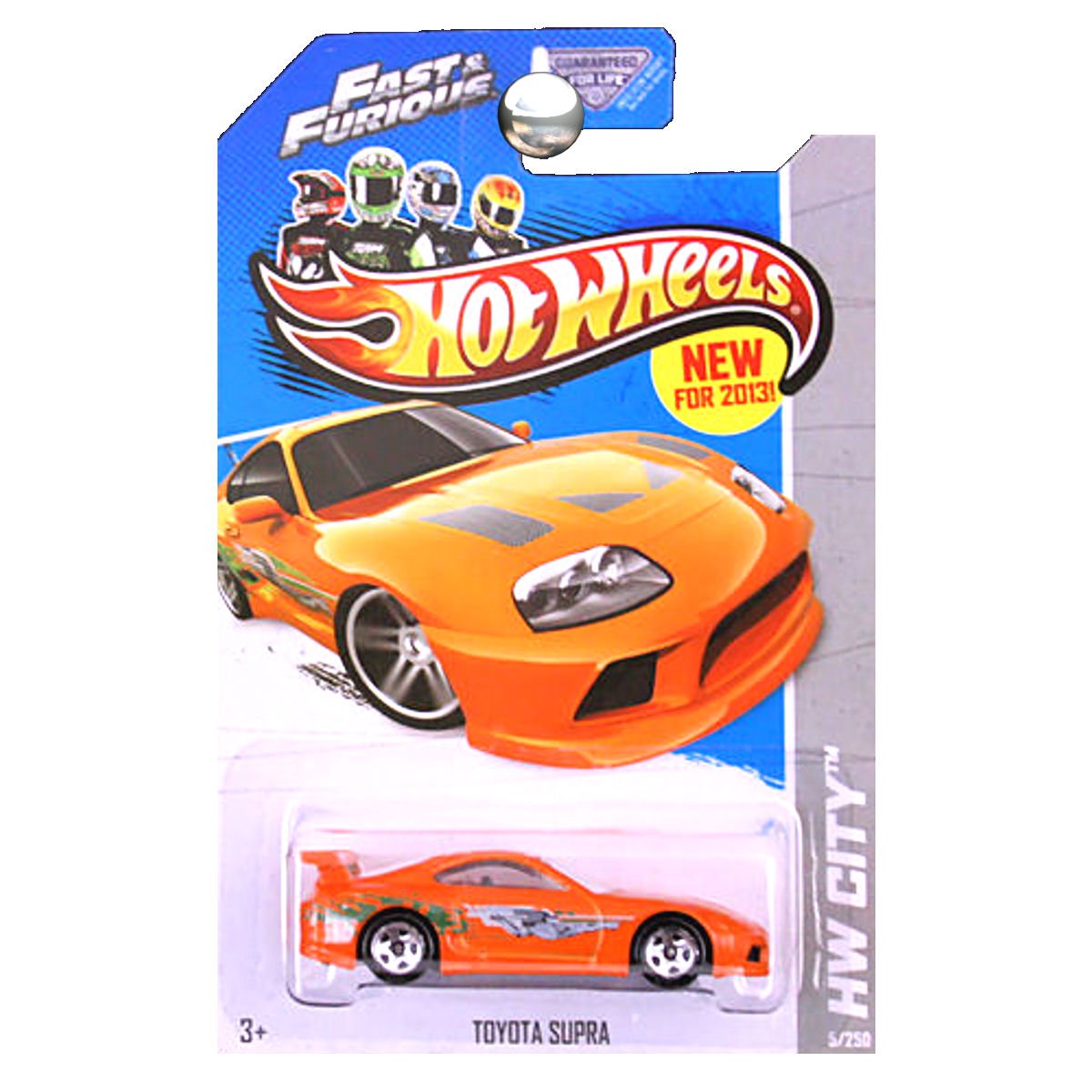 Hot Wheels 2013 HW City Fast & Furious Toyota Supra 5/250, Orange