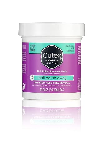 Cutex Nail Polish Remover Pads, Pre-soaked with Jojoba and Sweet Almond Oil, 1.0 Count Beauty & Personal Care Cutex