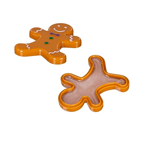 ASHLEY GIFTS Gingerbread Man Lip Gloss, Vanilla, Assortments of 4, Display Jar