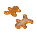 ASHLEY GIFTS Gingerbread Man Lip Gloss, Vanilla, Assortments of 4, Display Jar