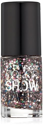 Maybelline New York Color Show Jewels Nail Lacquer Top Coat, Mosaic Prism, 0.23 Fluid Ounce Beauty & Personal Care MAYBELLINE