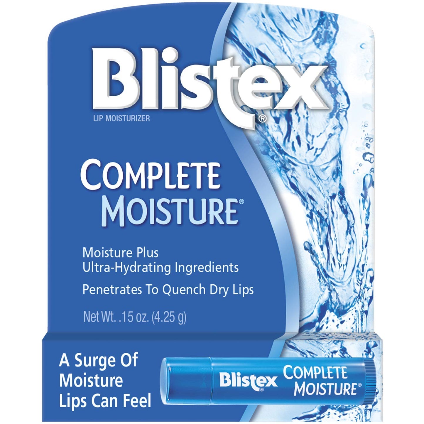 Blistex Complete Moisture Lip Balm, 0.15 oz. stick, Pack of 12
