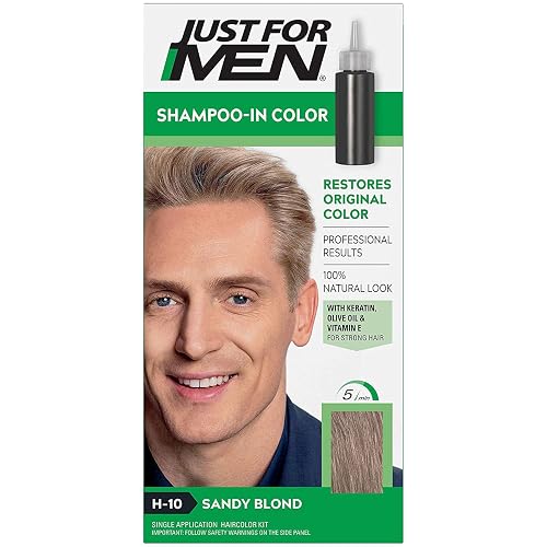 JUST FOR MEN Hair Color H-10 Sandy Blond 1 ea (Pack of 4)