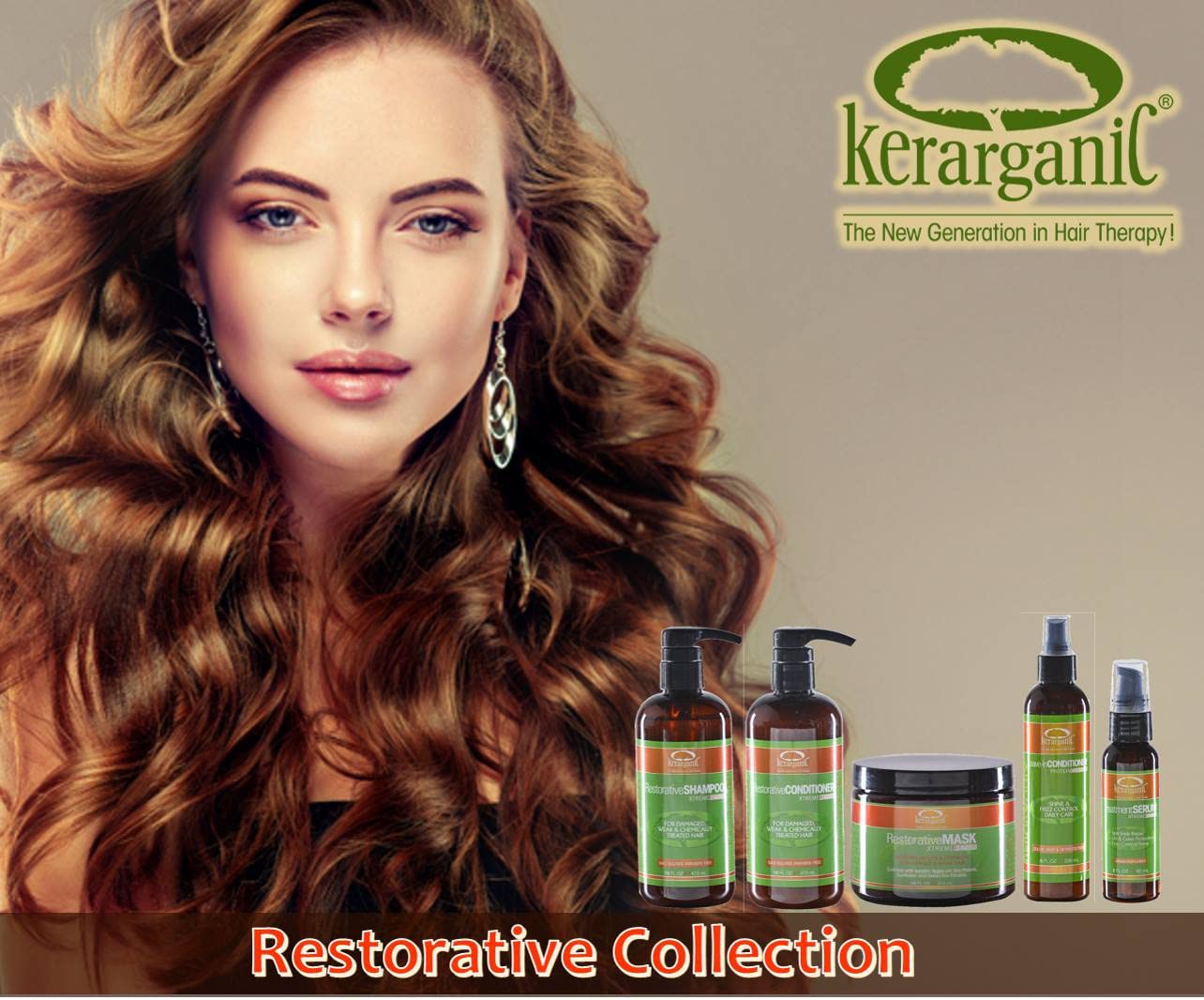 KERARGANIC RESTORATIVE XTREME HAIR REPAIR PRODUCTS FRIZZ CONTROL KIT