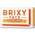 BRIXY Exfoliating Facial Cleansing Bar Even Skin Tone - Rice Powder And Vitamin C, Ceramide & Niacinamide Support A Healthy Skin Barrier, Soap Free