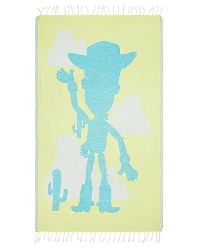 Sand Cloud Turkish Beach Towel - Disney Pixar Woody Kids - Sand Free - 100% Certified Organic Turkish Cotton Yarn - Quick Dry Towel for Beach…