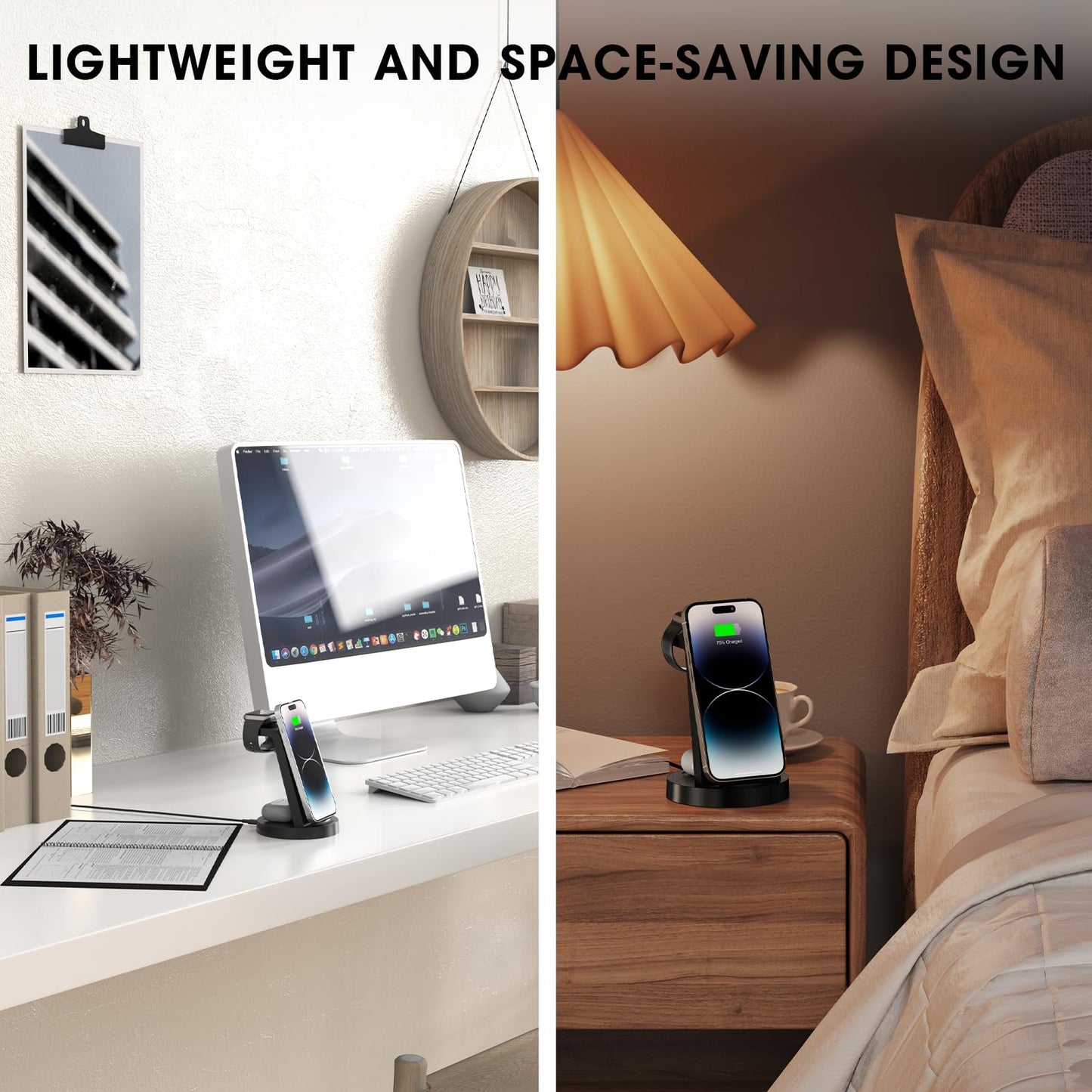3-in-1 Wireless Charging Station for iPhone 16–11 Pro Max, Apple Watch & AirPods 4/3/Pro – Fast & Convenient Charging
