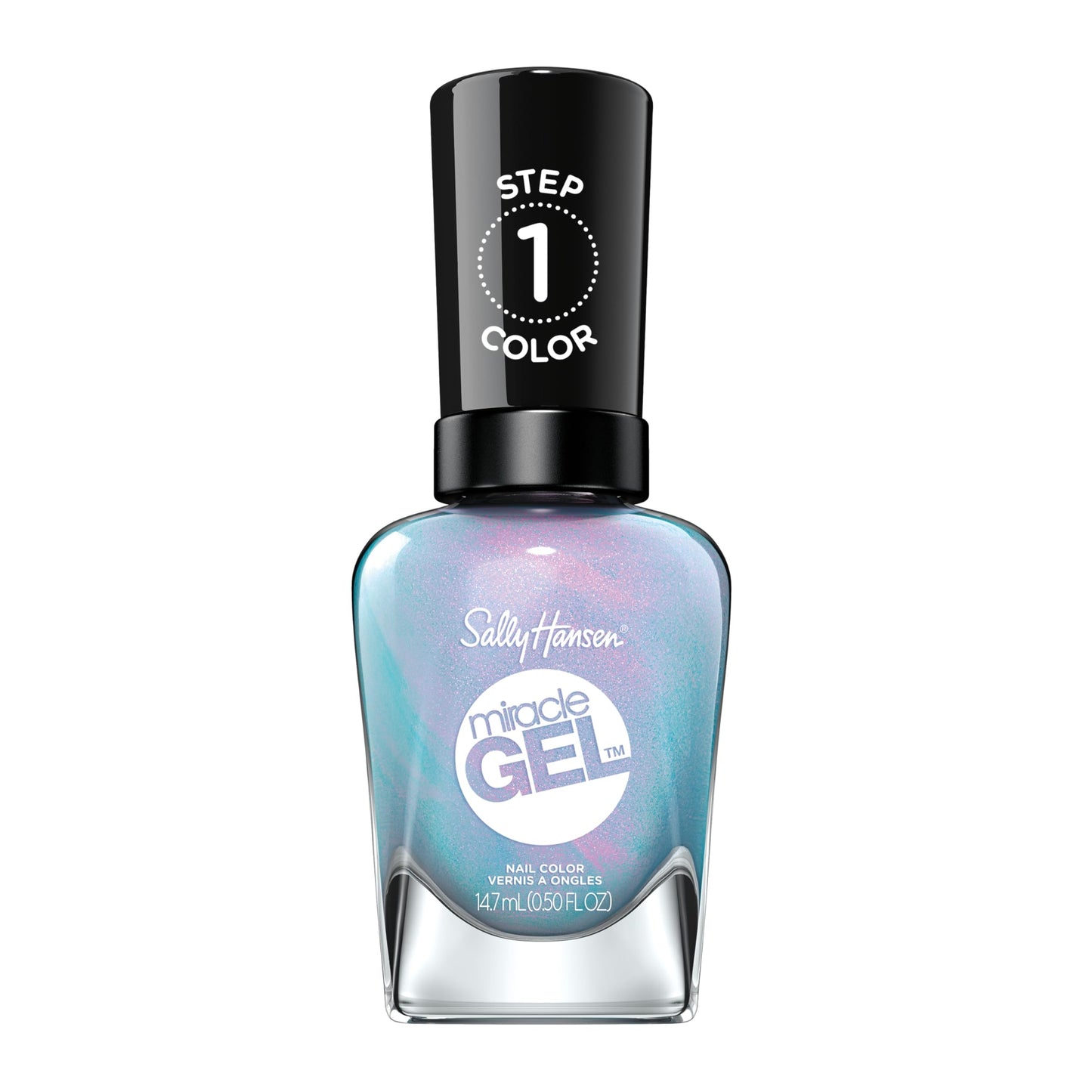 Sally Hansen Miracle Gel™, Lets Get Digtl, Long Lasting, Gel-Like Formula, No UV Lamp Needed, Blue Nail Polish Beauty & Personal Care Sally Hansen