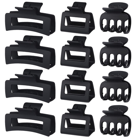 SMKSL 3 Styles Hair Clips for Women Small Medium Big Claw Clips for Thin Thick Hair 12 Pcs Hair Claw Clips Hair Clips Combination Hair Accessories Beauty and Personal Care SMKSL Default Title