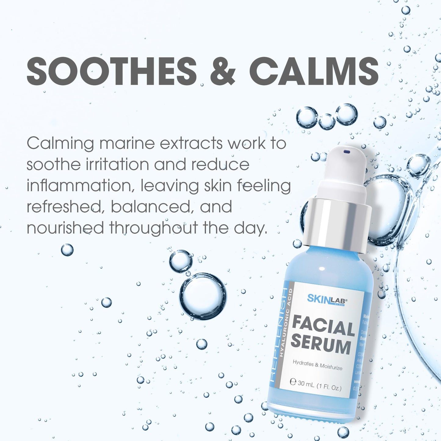 SKIN LAB Hydrate & Replenish Vitamin C Serum - Facial Serum for Women, Anti-Aging Serum, Vitamin C Oil, 1 fl. oz (30 ml)