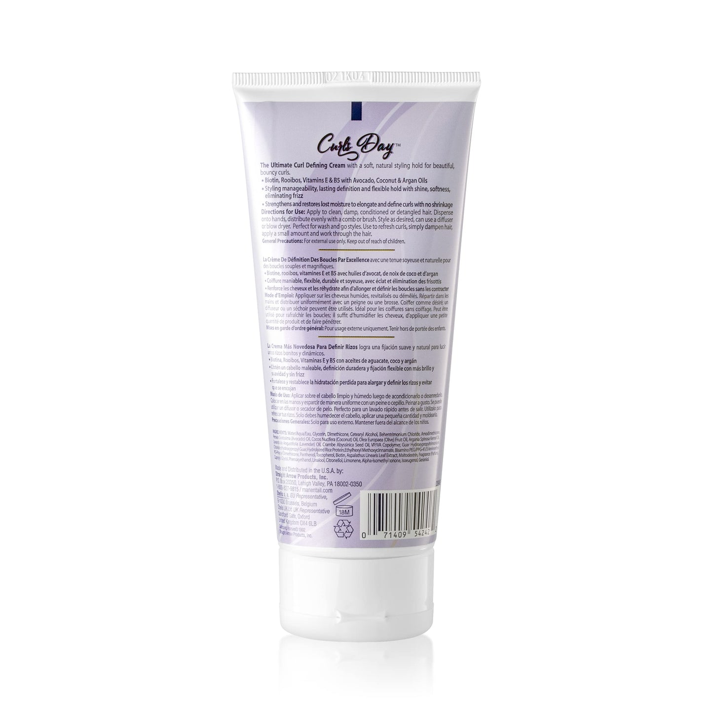 Mane 'n Tail Curls Day Curl Defining Cream With Biotin, Vitamin E and B5 Rooibos & Coconut Oil for Soft Natural Hold Sulfate and Paraben Free (Curl