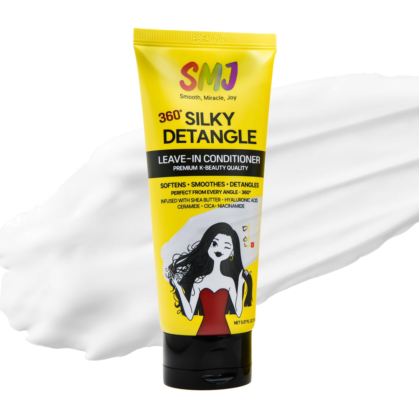 SMJ 360° SILKY DETANGLE LEAVE-IN CONDITIONER - Easy Slip & Detangling | Moisture & Frizz Control | For Braids, Natural & Synthetic Hair | Lightweight